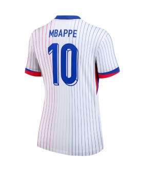 Francia Kylian Mbappe #10 Maglia Gara Trasferta Repliche Europei 2024 Donna